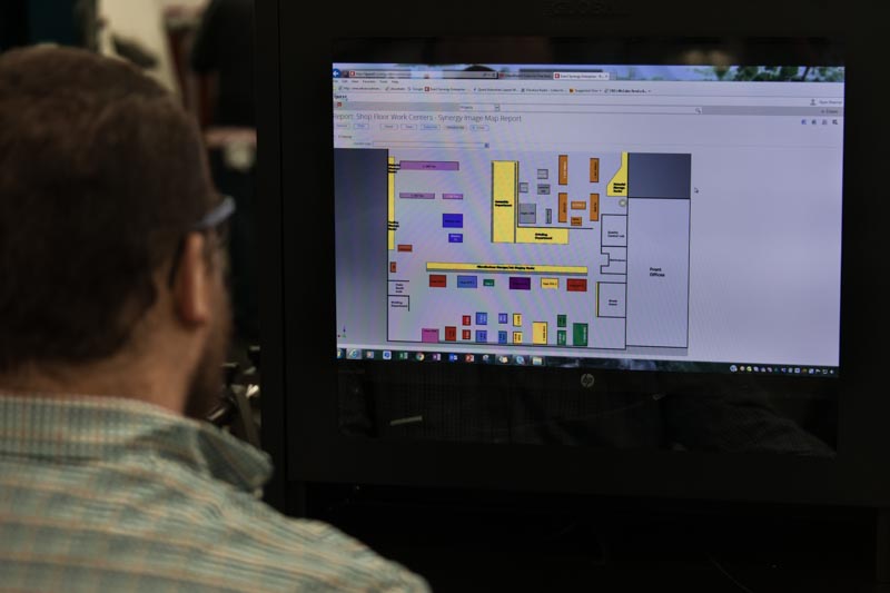 ERP System Shop Floor Screen